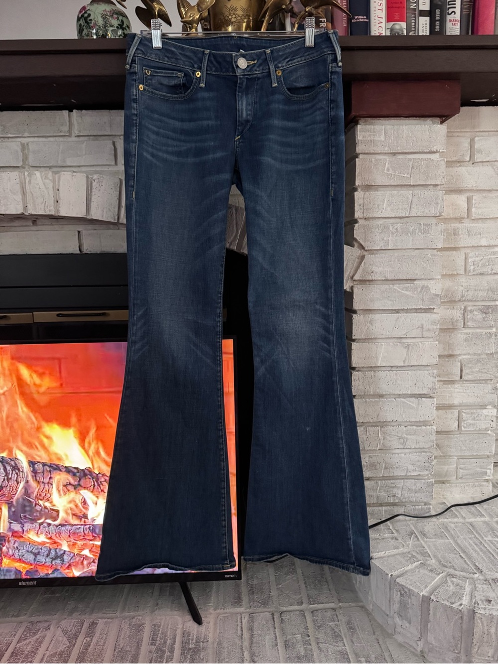 True religion Karlie Bell Bottom 31 tall long y2k